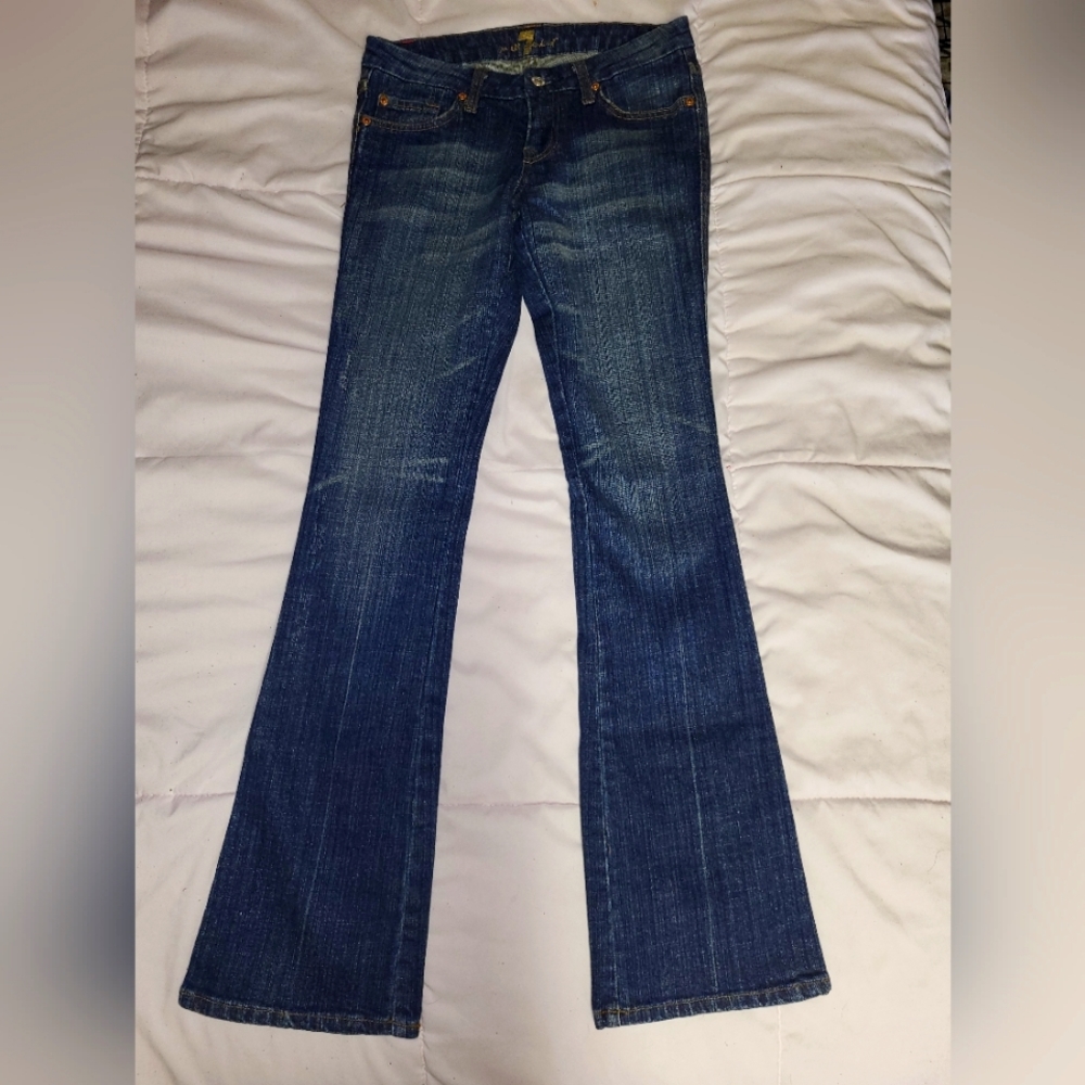 7 for all mankind mid/low-rise bootcut/flare jeans